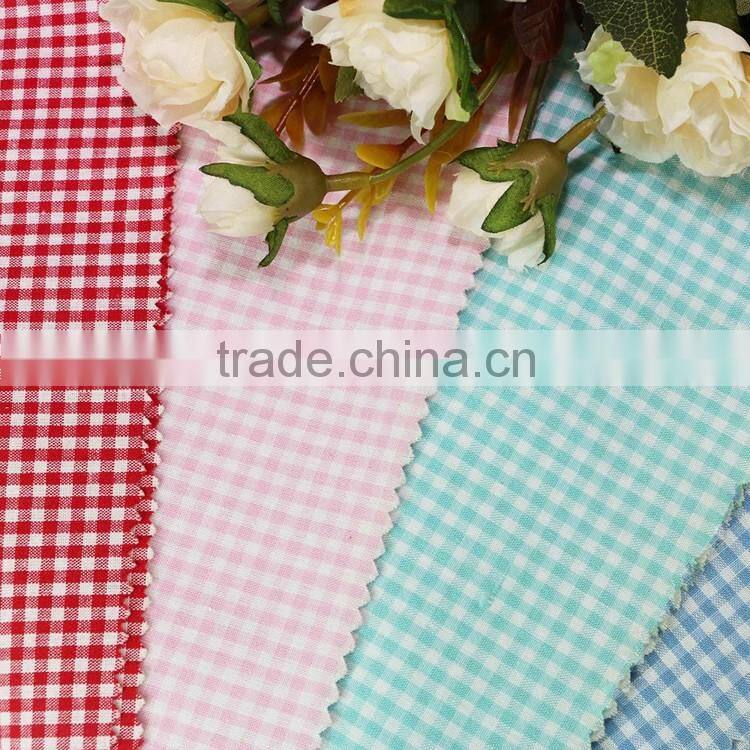 latest design fashion yarn dyed new design for shirt check and stripe woven cotton plaid fabric