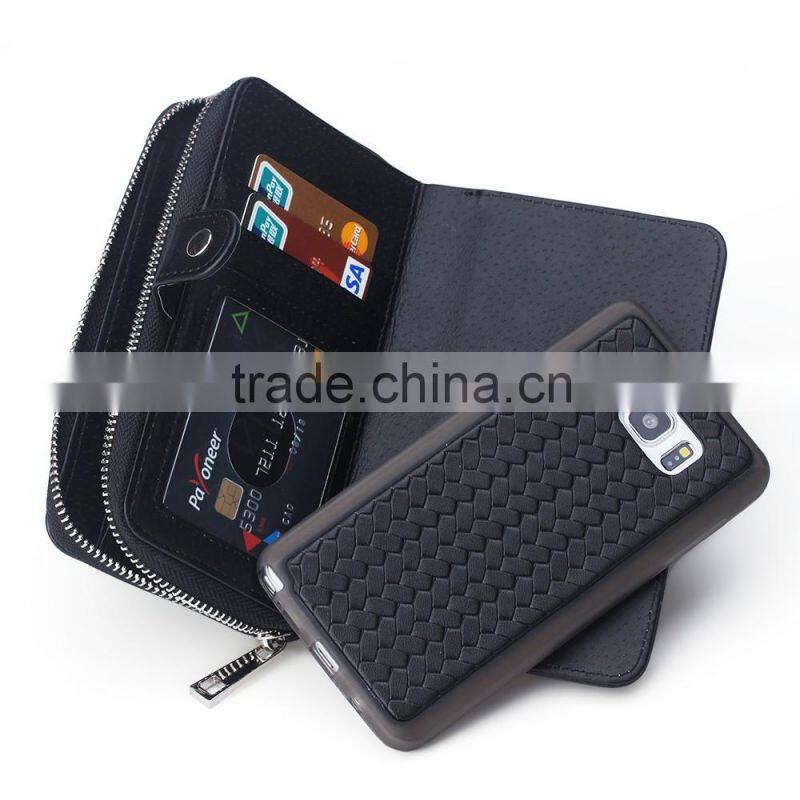 Professional PU Leather Wallet Mobile Phone Cover For Samsung Note 5