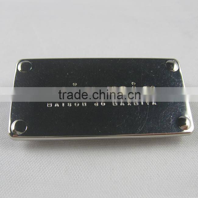 metal handbag nameplate