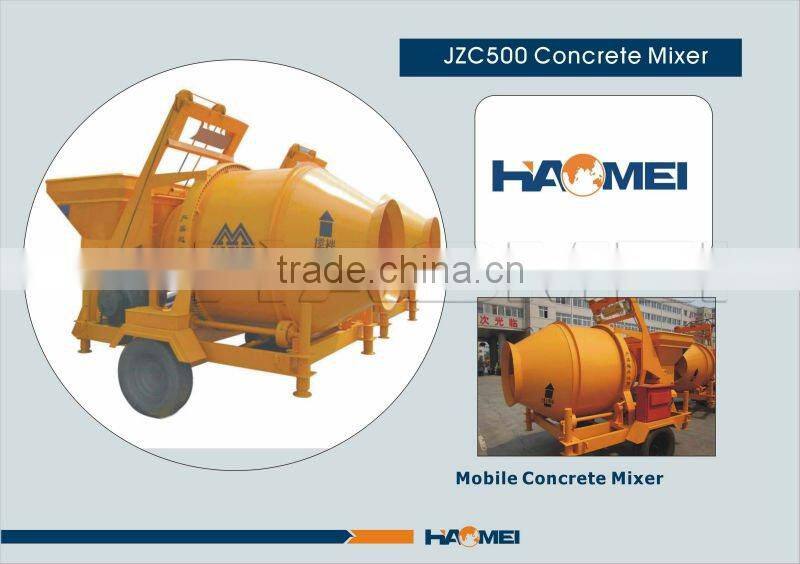 JZC500 mezcladora de concreto recomendad por haomei