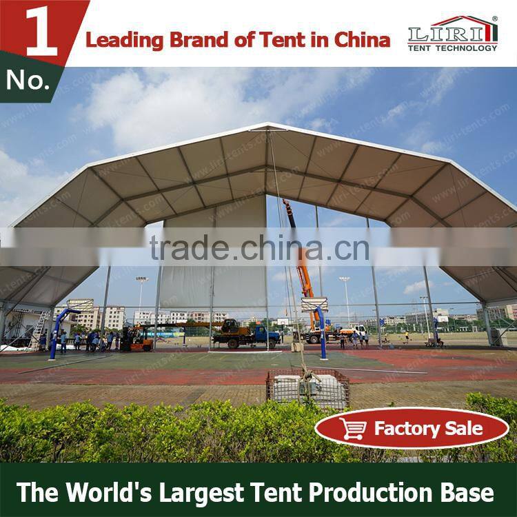 Outdoor Polygon Tent for temporary warehouse storage room
