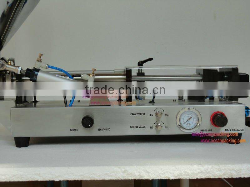 semi automatic glue filling machine with hopper