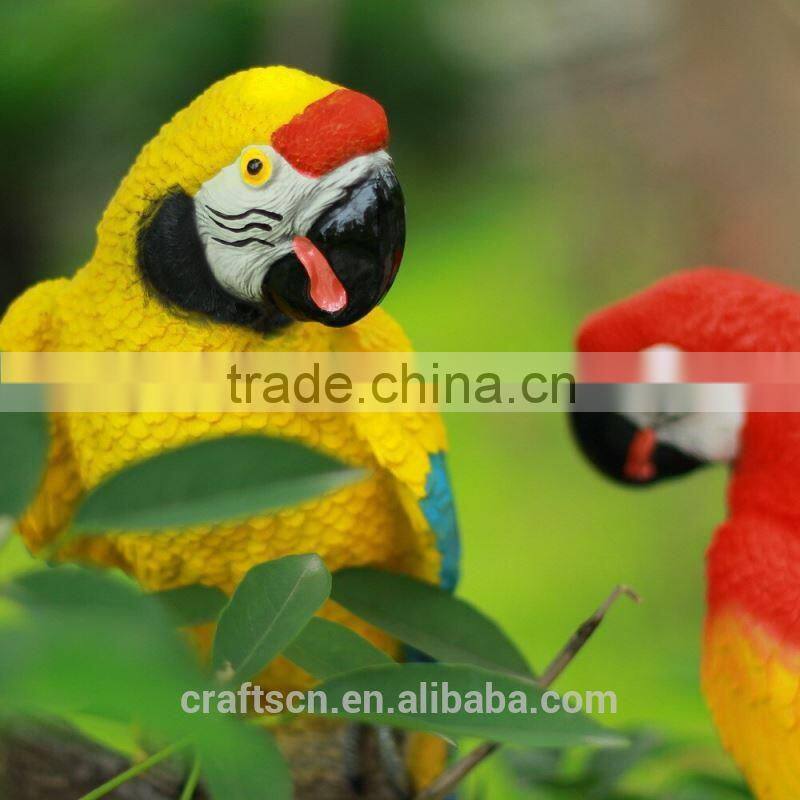 Small decoration resin bird of parrot