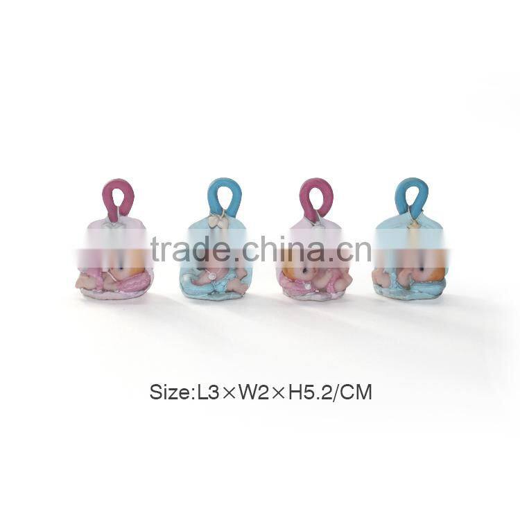 Baby Polyresin Sculpture With Chair Shoes Horse Photo Frame Leaf Holding Baby Figurine Resin Cute Baby Statue