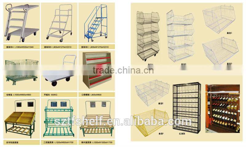 Supermarket metal hook for diaplay shelf