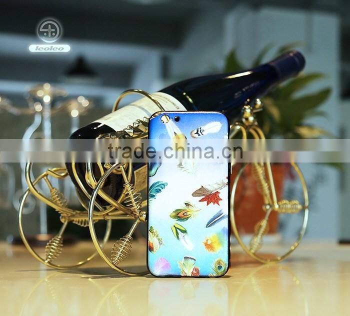 Fluffy yellow feather PC TPU Phone Case Back Cover for Apple iPhone 6