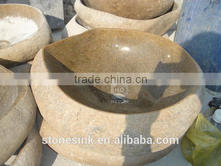 Reliable quality outdoor river stone vessel basin