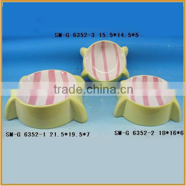 hotsale ceramic pet bowl bowl feeder for the pet