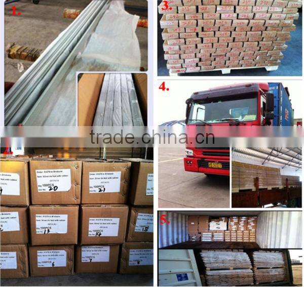 Pendent or Recessed or Surface mounted Linear shape led aluminum profile with wrings