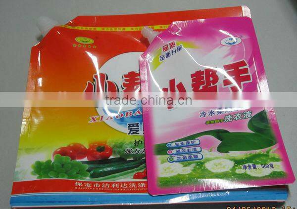 Liquid Detergent Packaing Bag, Stand Up Spout Pouch