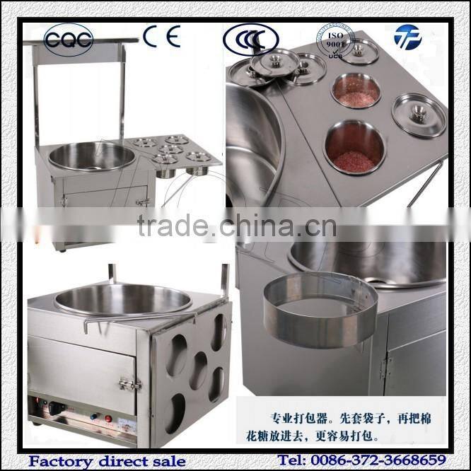 Gas Candy Cotton Making Machine with 5 barrels of Raw Material