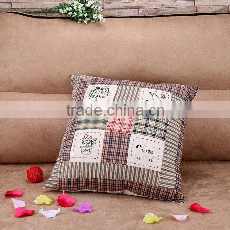 Personality Cartoon Embroidered Cushion Cover Sofa Chair Head Pillow