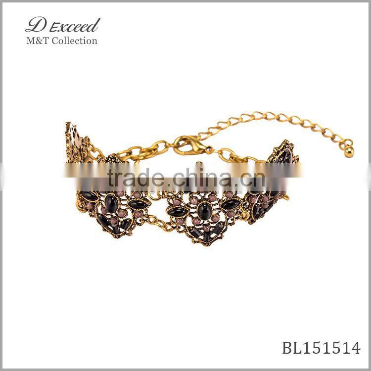 2015 gold chunky chain bracelet fashion for women