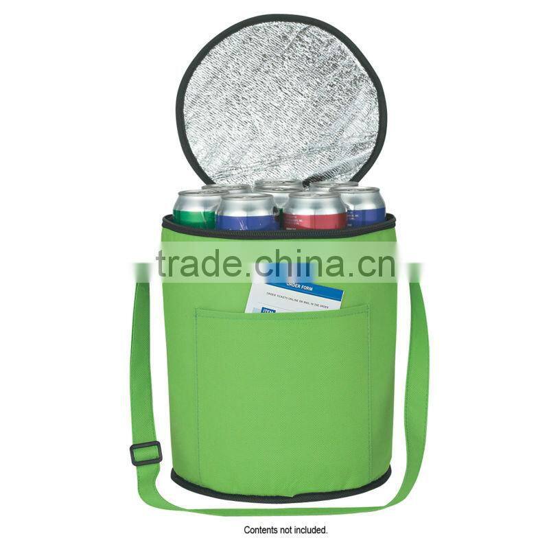 Non-Woven Round Kooler Bag-Royal Blue