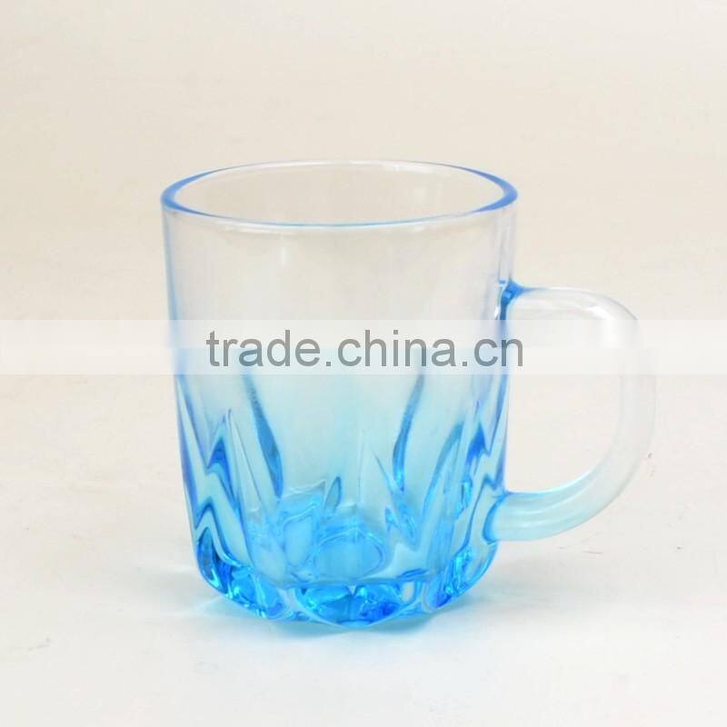 Home Use Glass Cup with Handle 200ml Coffe Cup Glass Tea Cup