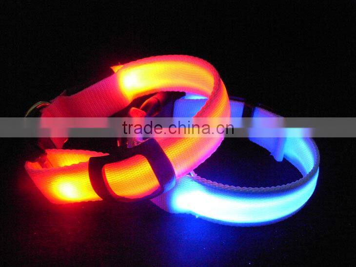 Wholesale Pet Products Dog Collars luminous dog collar