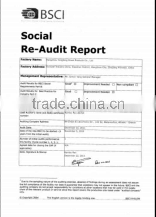 Filled Cotton Pillow Ticks For Manufacturer