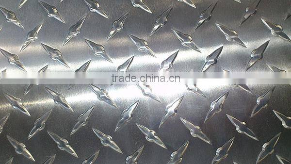 five bars decorative pattern embossed aluminum plate 5052