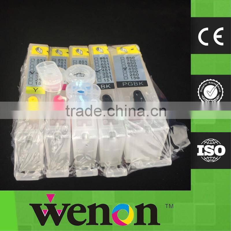 6 Color PGI-570 CLI-571 Refillable Cartridge With Chip For Canon PIXMA MG7750 MG7751 MG7752 MG7753 Inkjet Printer