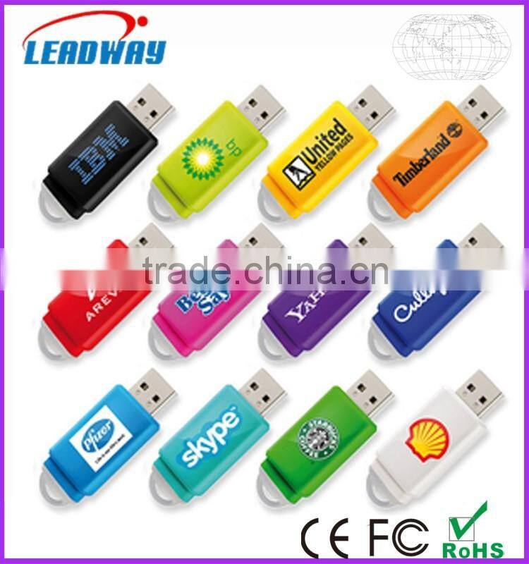 Cheapest retractable glide usb flash drive 32 gb with key chain