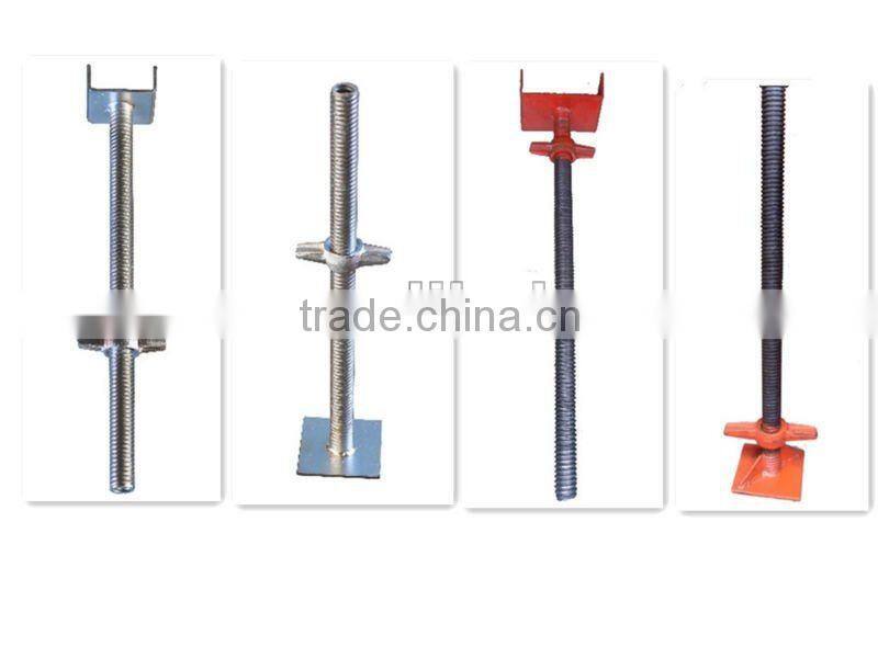 Adjustable solid screw base jack from guangzhou