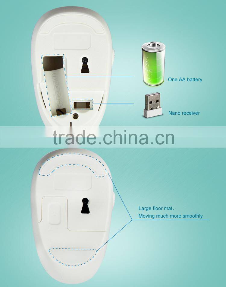 USB Wireless optical mouse with mute/ screen lock function