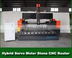 Heavy Duty Stone Engraving CNC Router 1300*2500mm With Yaskawa Servo Motor DSP Offline Control 5.5Kw Spindle ZK-1325