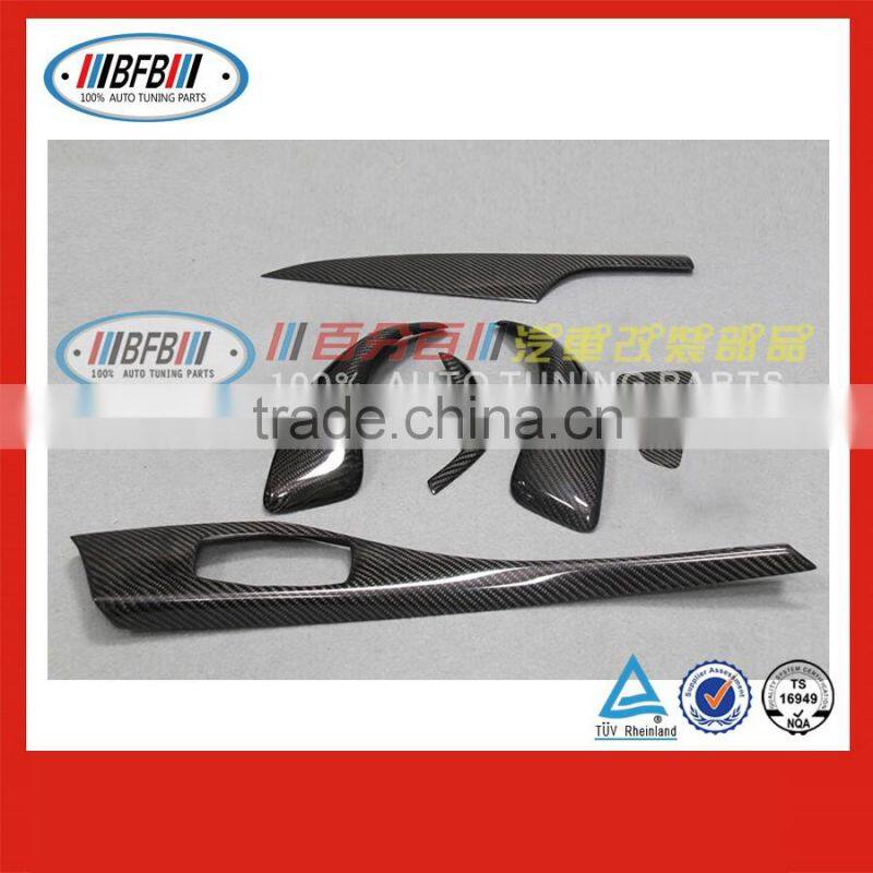 black carbon FOR BMW 2 series F22 2014 2015 inner trims centre control bottoms panel