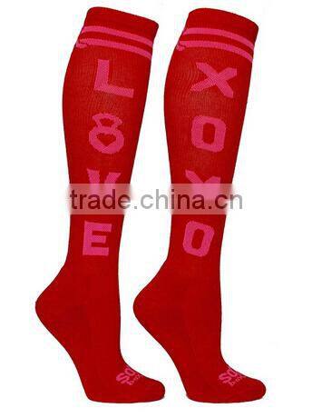 Wholesale Best Quality Custom Words Soccer Sports Sock