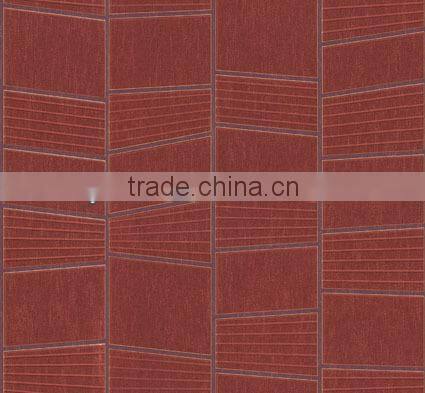 Cross stripe soundproof wall paper for hotel decoration