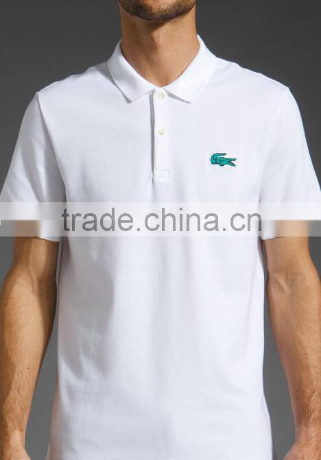 fashion white polo T-shirt for men wholesale (JX40010)