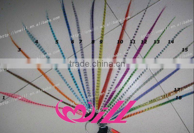 pretty synthetic feather hair extension cheap synthetic colorful clip-in hair extensions synthetic fiber hair extension
