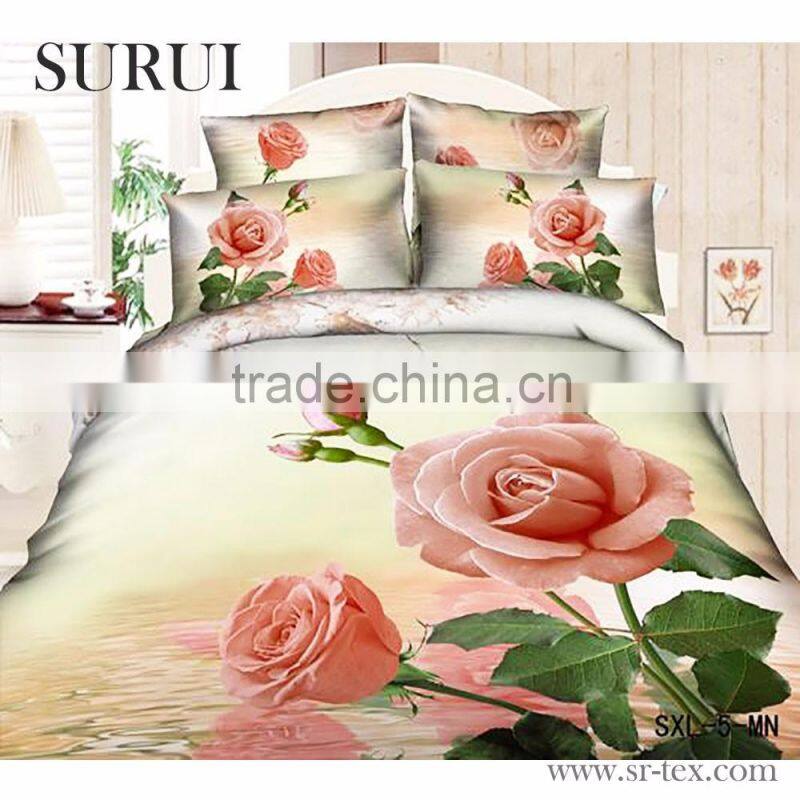 Factory price dolphin printed bedding set fabric