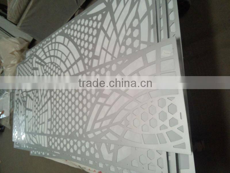 Exclusive decorative hook on perforated aluminum ceiling panel 600*1200mm