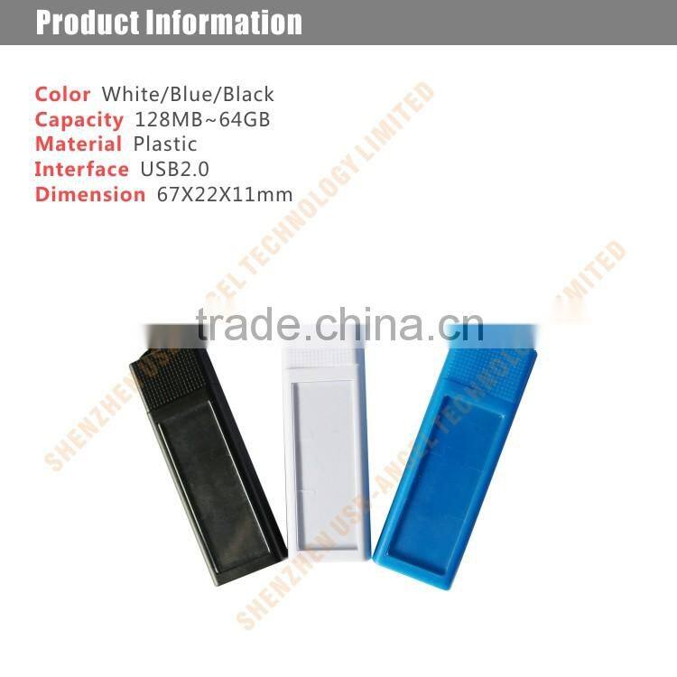 sliding usb flash drive 2gb plastic push and pull usb pen drive bulk cheap
