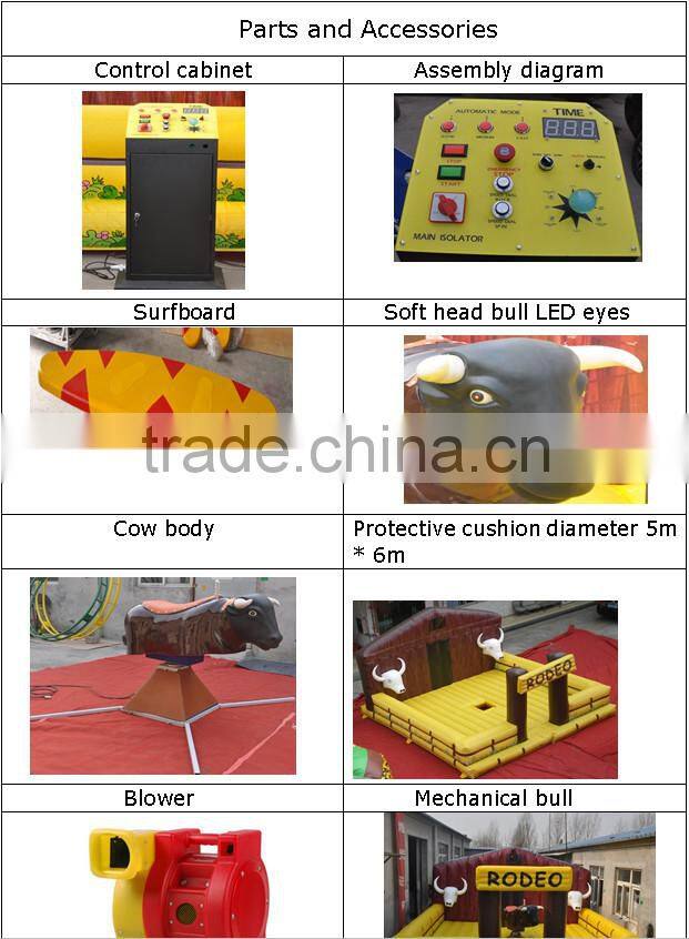 2015 hot selling Customized Luxury Mechanical Rodeo Bull