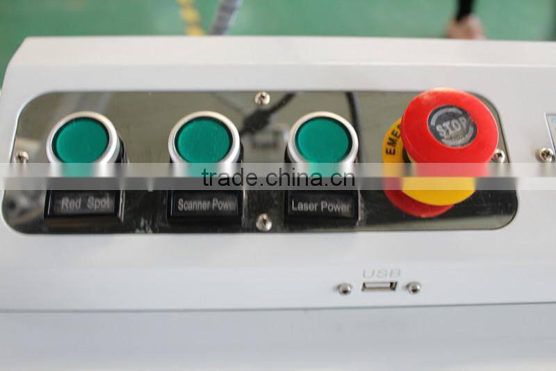 Metal/steel/gold/silver/logo/PCB/keyboard fiber laser marking machine price / portable laser marker