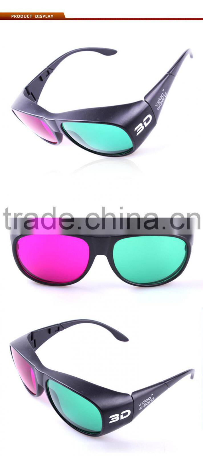 Plastic Virtual Reality recycling 3D glasses with 3d feelling