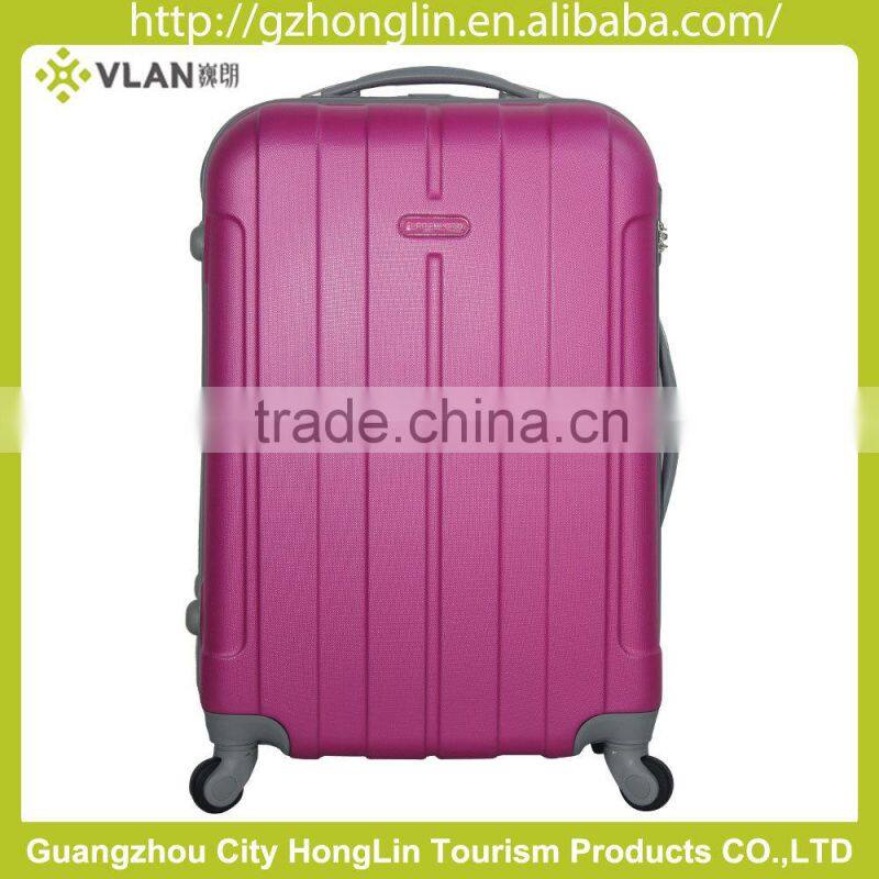 2016 Newest Bright color hard shell spinner abs travel Luggage factory