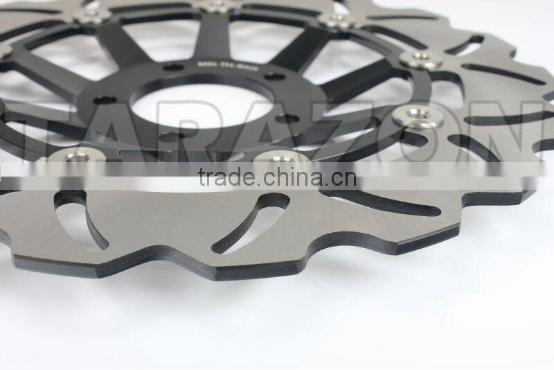 High performance wave floating brake disc rotors for Suzuki GSF Bandit 1200