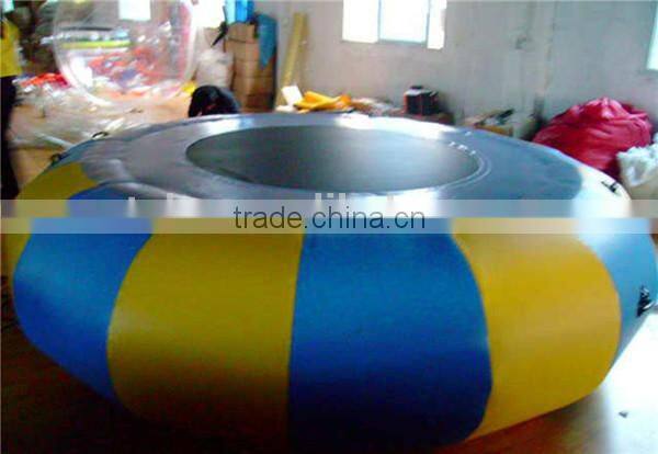 2015 the cheap and good quality inflatable water jumping bed / inflatable trampoline for sale