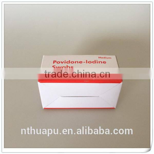 2ply medical disposable povidone iodine prep pad