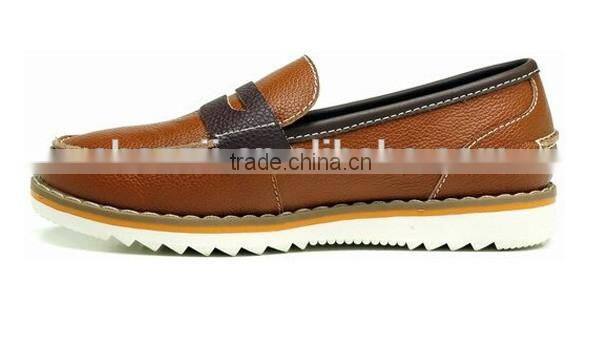 2016 Wholesale No Lace Authentic Leather Italian Moccasin for Children