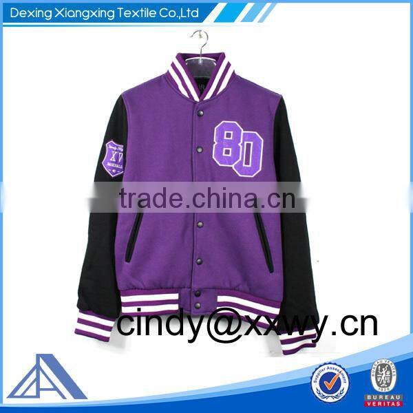 Varsity jacket with custom color,custom cuff
