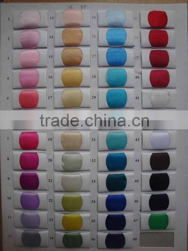 SH005D Custom made many colors Nice new wedding chair sash gold sequin chair sash with white flower