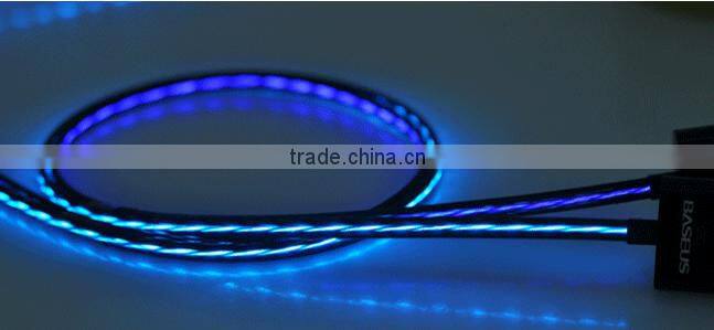 Shine the spotlight with water the LED light cable