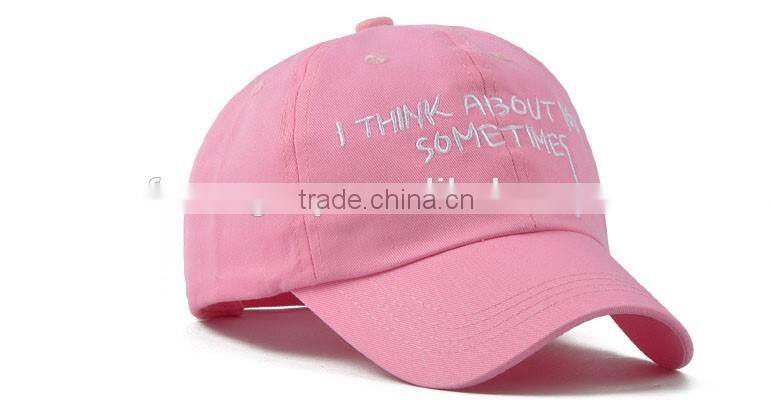 100% cotton twill fashion custom designed baseball sports caps