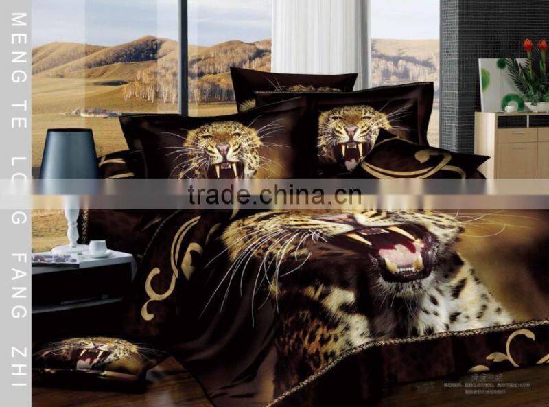 3D Animal Printed Duvet Cover, Quilt Cover Reversible Bedding Set All Uk Size