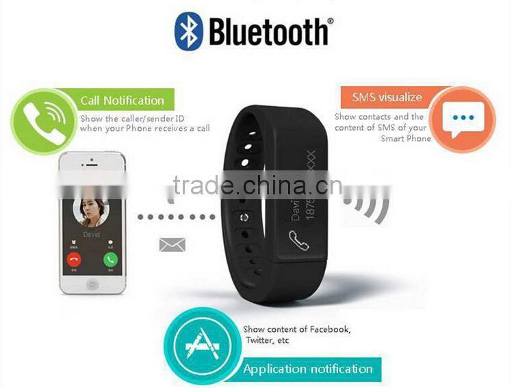 I5 plus TPU Fitness Tracker Clock Anti-lost Passometer i5 Plus Smart Bracelet