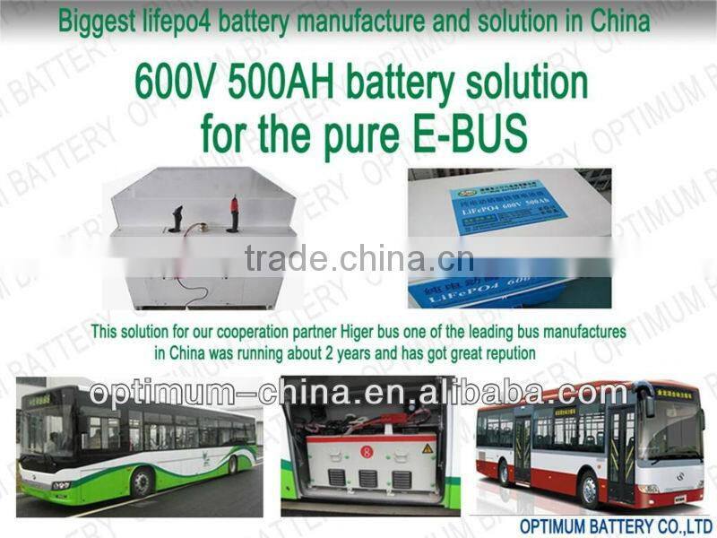 IP55 540v 300ah LiFePO4 electric bus battery with smart BMS